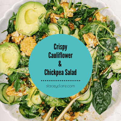 Crispy Cauliflower & Chickpea Salad - Stacey Clare