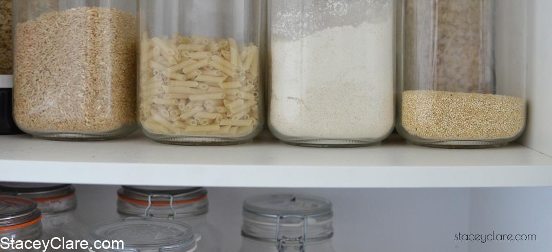 Healthy storage jars for kitchen food