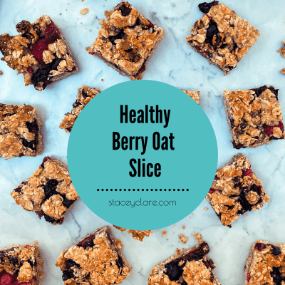 Frozen berry oat slice recipe
