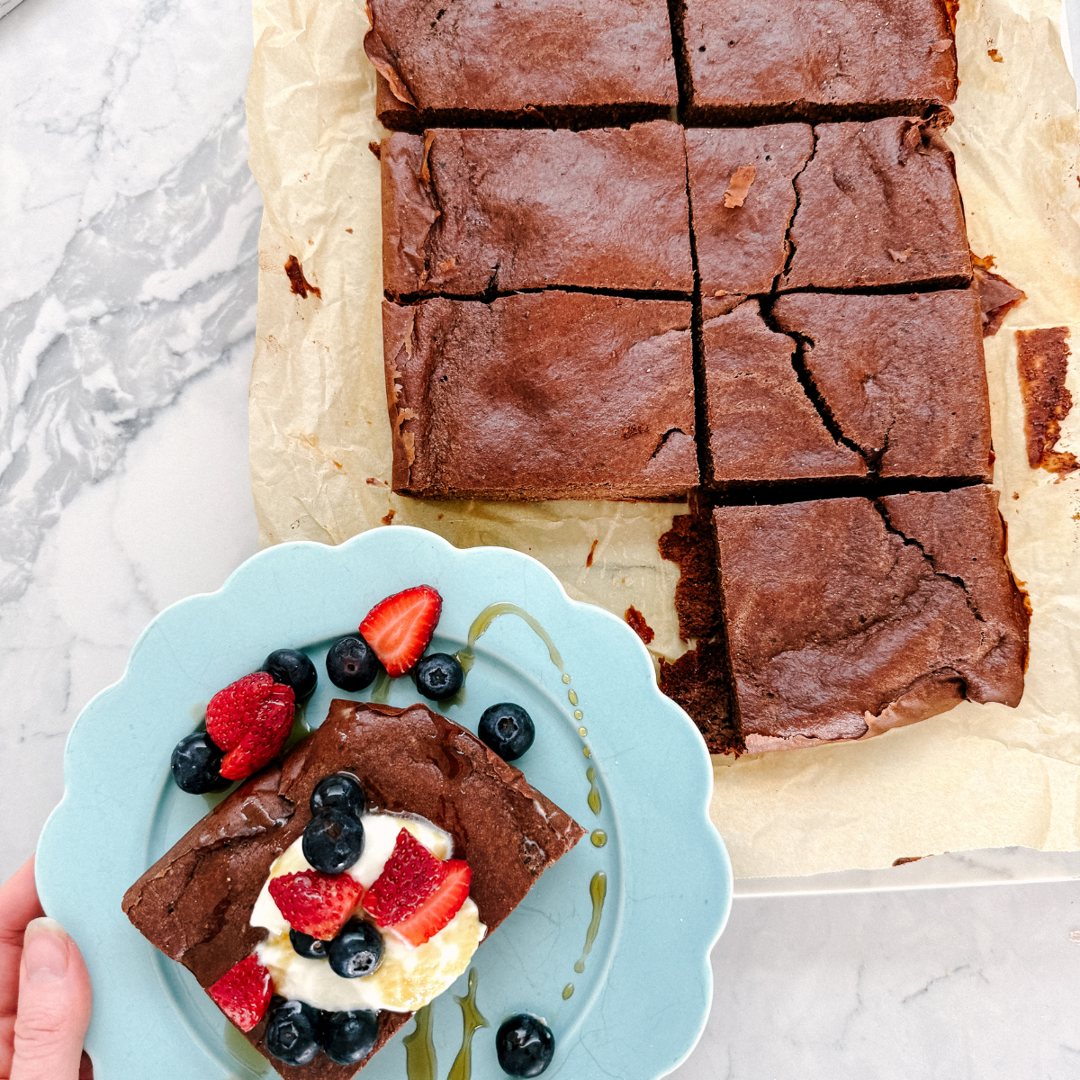 High-Protein Baked Chocolate Pancake 