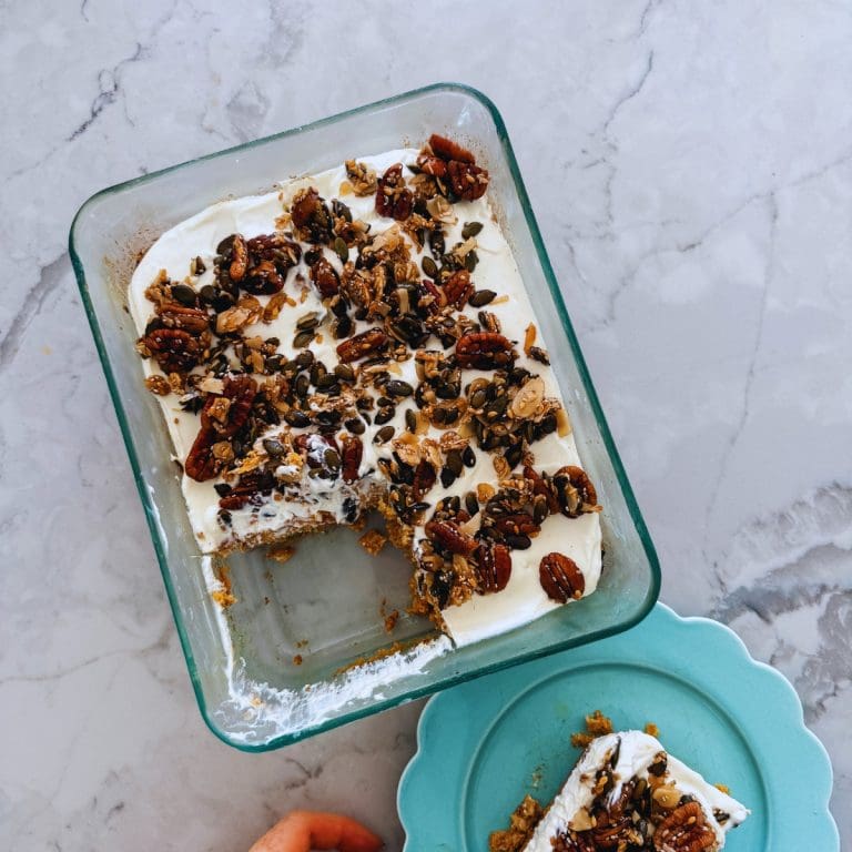 Healthy Carrot Cake Porridge Bake