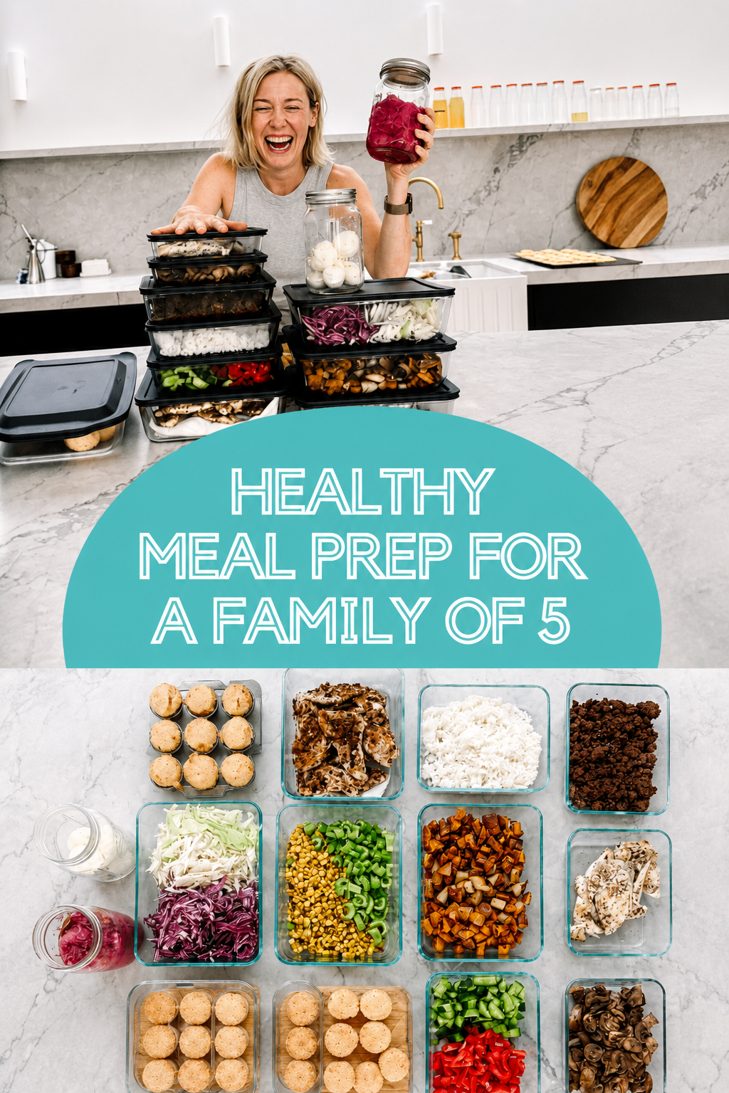 How To Meal Prep Healthy Dinners For A Family Of 5