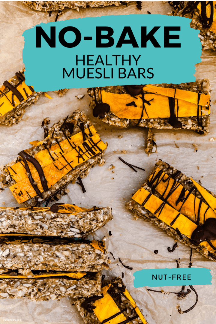 Easy NoBake Muesli Bars NutFree! Stacey Clare
