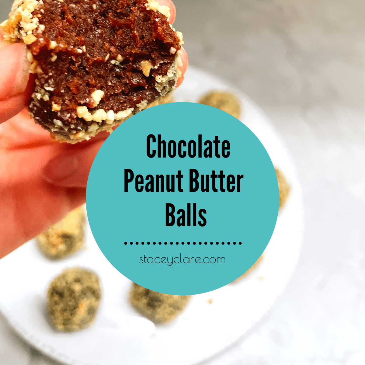 Chocolate Peanut Butter Protein Balls {Healthy & Ready in 5minutes